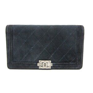 CHANEL Authentic Blue Wallet